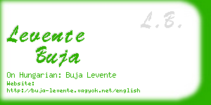 levente buja business card